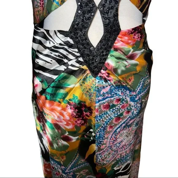 Hailey Logan by Adrianna Papell Multi-Colored Maxi Dress Size 11/14 - Picture 10 of 16